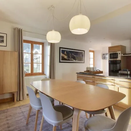 شقة Les Alpins - Centre De - Renove Avec Jardin Et Vue Imprenable Sur Le Montblanc *